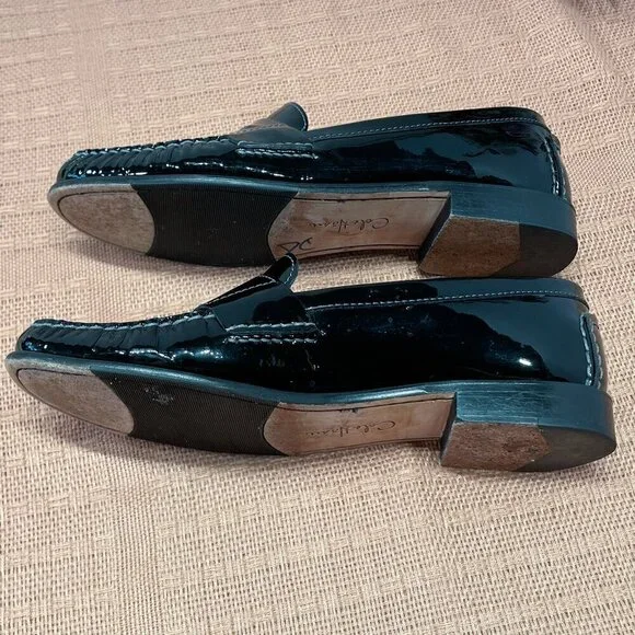 Cole Haan Monochrome Black Patent Leather Penny Loafers D26124, Size: 8 1/2 B - Picture 3 of 6